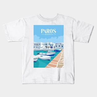 Paros greece Kids T-Shirt